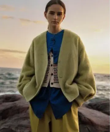 w closet 노카라 자켓