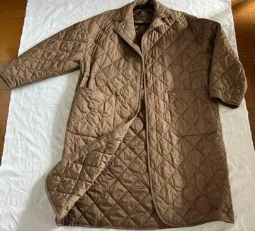 UNIQLO C 퍼프 테크 오버 사이즈 코트 브라운 L