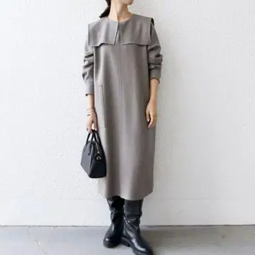 새상품급 SHIPS any 세일러 카라 원피스 프리 사이즈