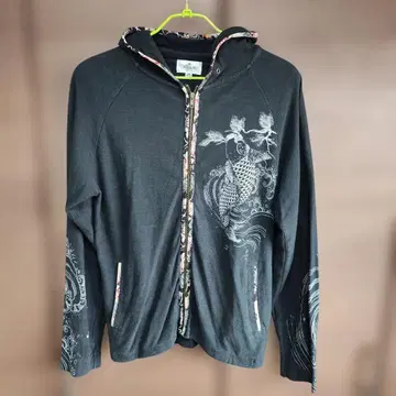 카라쿠리타마시 KARAKURI TAMASHII 일본풍 패턴 잉어 후드티