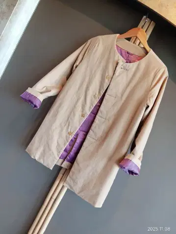 노카라 자켓 코트