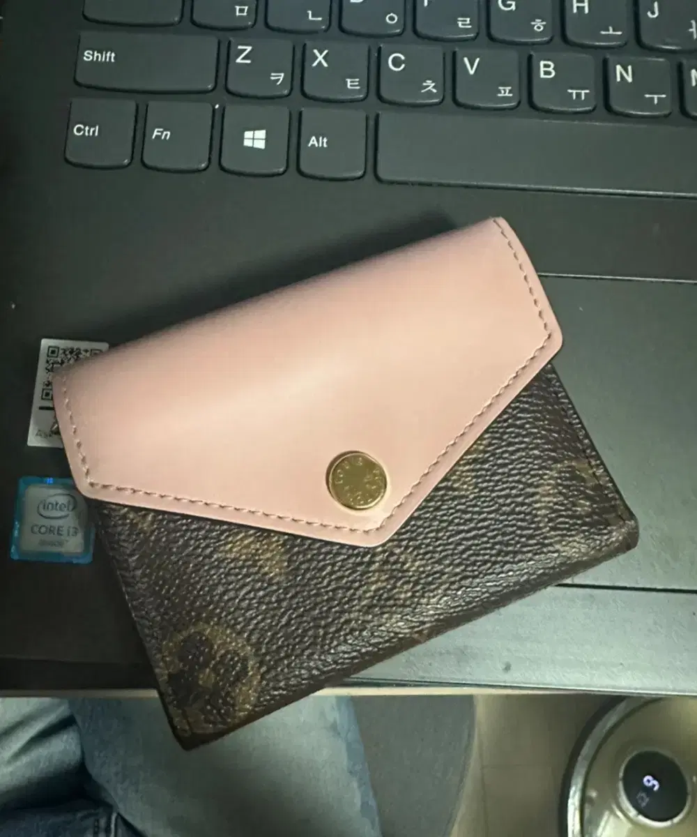 Louis Vuitton Monogram Card Holder Pink