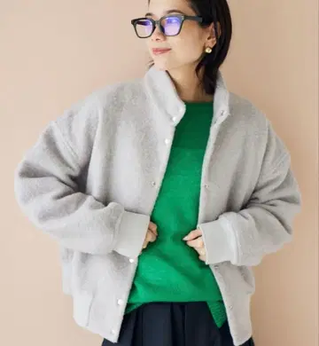 BARNYARDSTORM 슬라이버 니트 블루종