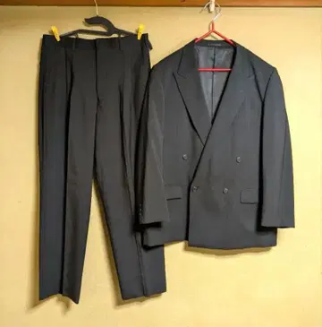 플러스 사이즈 EX STYLE 블랙 팬츠 수트 셋업 더블 브레스트