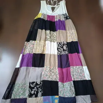 에스닉 튜닉 원피스 슬리브리스