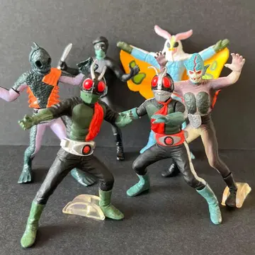 가샤폰 피규어 가면라이더 1호, 2호와 쇼커 괴인 6체 세트