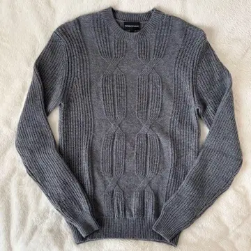 EMPORIO ARMANI 긴팔 니트 스웨터 / 그레이