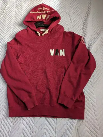 VAN 후드 부착 트레이닝복 와인 레드 컨디션 최상