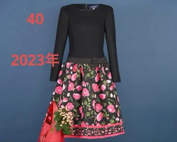 엠즈 그레이시 니트 저지 플라워 프린트 원피스