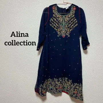 Alina collection 자수 원피스 드레스 비쥬