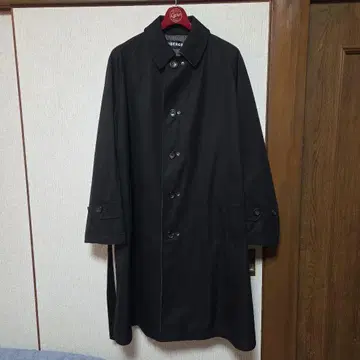 AUBERGE EMARY 리버서블 스텐카라 코트 42 블랙 무지