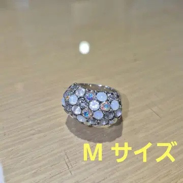 AGATHA 크리스탈 스톤 반지 실버 M