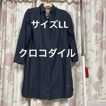 crocodile 크로커다일 네이비 스트라이프 버튼업 셔츠