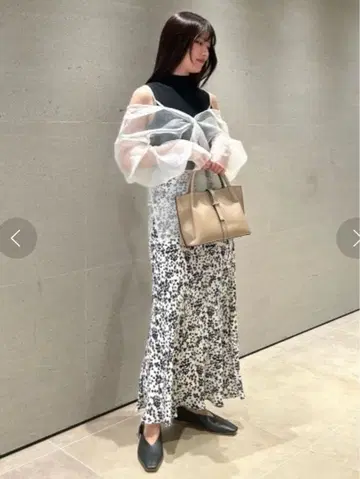 [택 있음 USED 새상품급] FRAYID 플라워 멀티 내로우 스커트