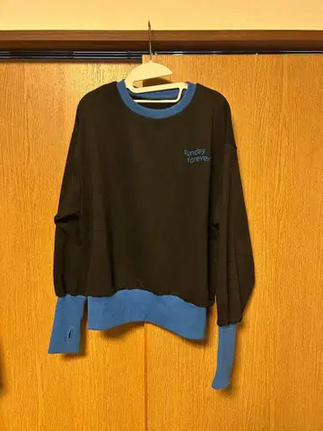 Sunday Forever 자수 맨투맨