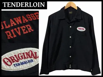 텐더 로인 T-BOWLS SHT 와펜 볼링 셔츠 블랙 XS