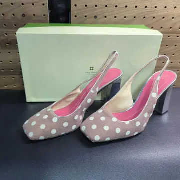 케이트 스페이드 도트 하라코 슬링백 펌프스