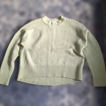 EMMACULATE 라이트 그린 니트 긴팔 스웨터