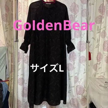 GoIdenBear 페이즐리 무늬 벌룬 슬리브 드레스