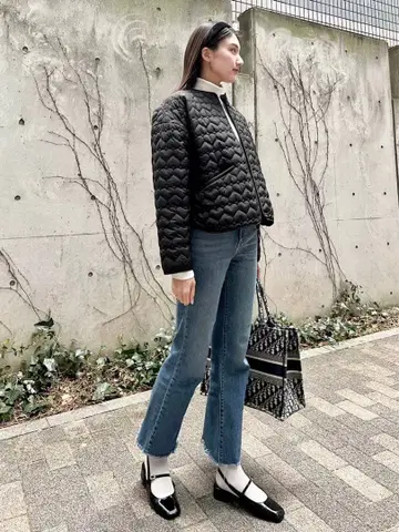 ZARA 하트형 퀼팅 자켓 L 사이즈