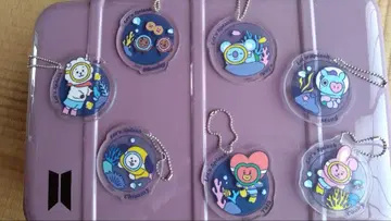BT21 수중 테마 아크릴 키링