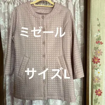 미제르 사이즈 L 퀼팅 자켓 핑크