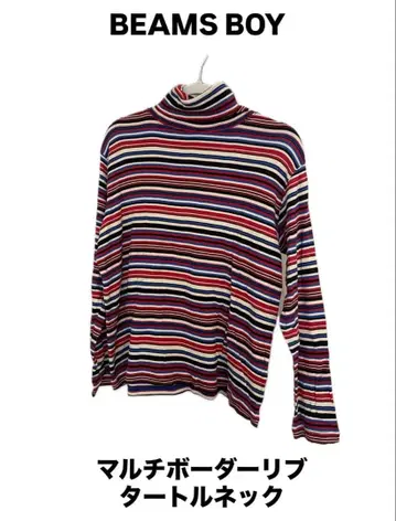 BEAMS BOY 멀티 컬러 터틀넥