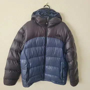 THE NORTH FACE 후드 부착 다운 자켓 네이비