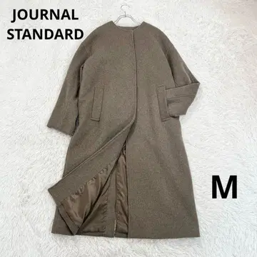 컨디션 최상 저널 스탠다드 슈퍼 140 비버 V넥 코트 롱 코트