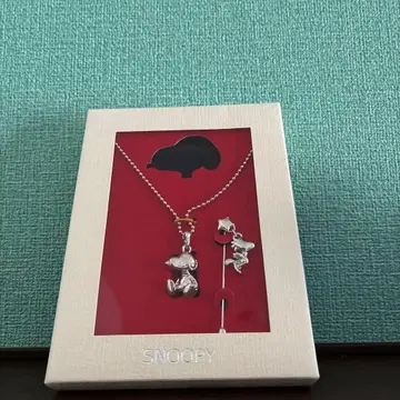 SNOOPY 스누피 목걸이 실버
