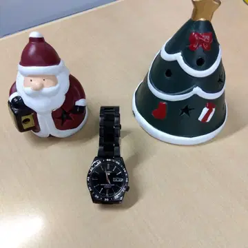 SEIKO 자동 와인딩 손목시계 블랙