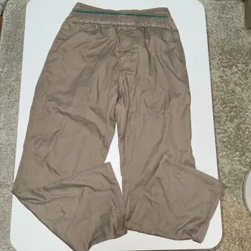 베이지 허리밴딩 팬츠 치노 팬츠