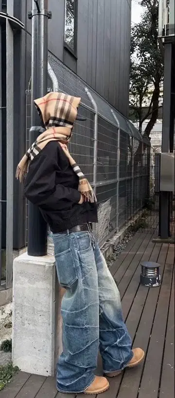 future archive baggy 데님 beams tig 착용