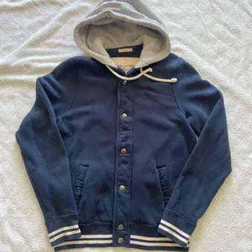 아바클로 속기모 후드 부착 바시티 자켓 후드티 M