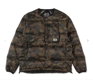 TAION SEA 콜라보 카모플라쥬 다운 자켓
