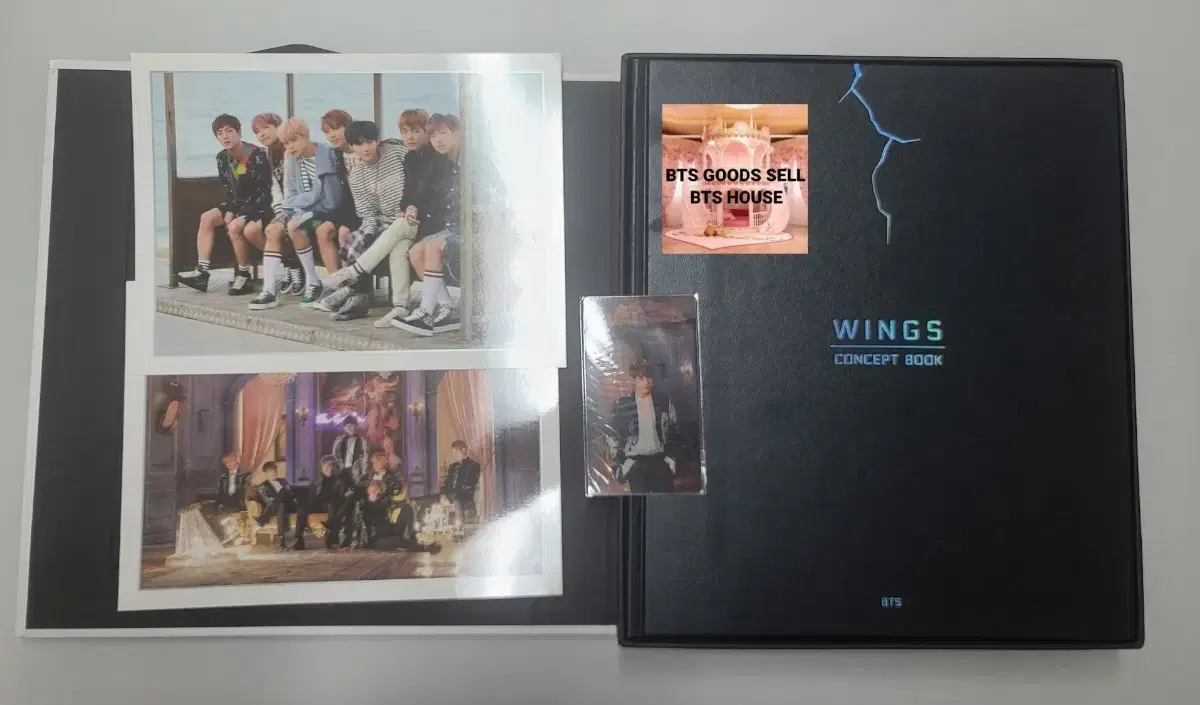 BTS concert goods Wings Concept Book lenticular poca photocard jungkook