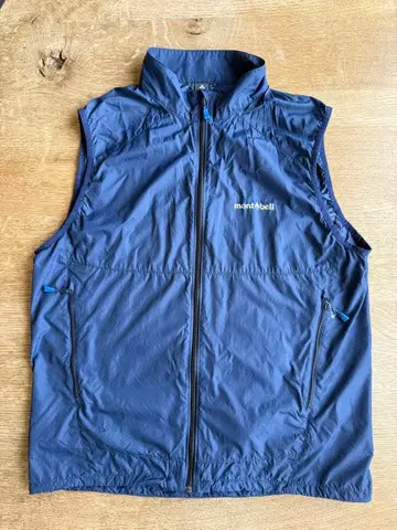 몽벨 남성용 L 윈드 블라스트 나일론 베스트 네이비