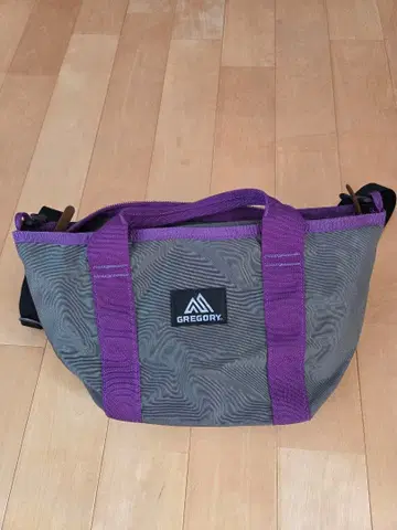 GREGORY 보트 토트 퍼플 x 그레이