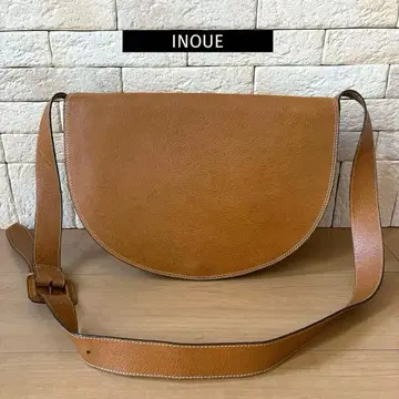 INOUE 하프문형 가죽 숄더백