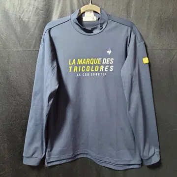 르꼬끄 모크넥 셔츠 르꼬끄골프 긴팔 네이비 프린트 패턴 LL