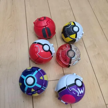 몬스터볼 포켓델제 6개 세트