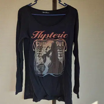 [레어템] Hysteric Glamour 긴팔 T셔츠 블랙