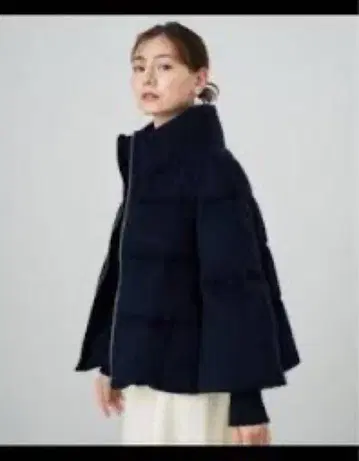 아나이 알파카 샤기 다운 코트