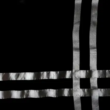 ITALY 제 SILK 격자 디자인 대형 스카프 90cm 90cm