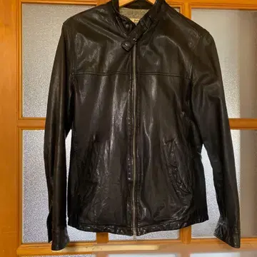 Journal Standard 블랙 가죽 자켓 염소 가죽