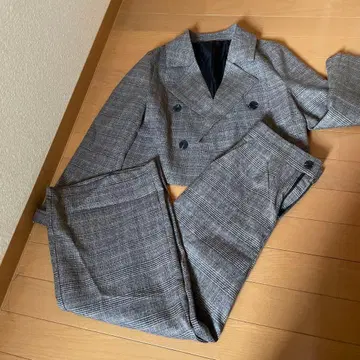 체크 무늬 S 사이즈 셋업