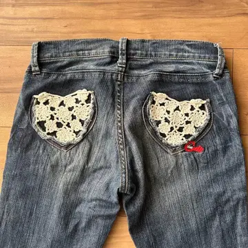 blue Cult 다크 데님 하트형 레이스 장식 24