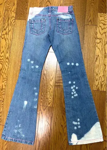 a Bonbons 부츠컷 데님 라이트 블루