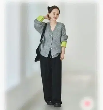 다나카 아키코 콜라보 속기모 맨투맨 턱 팬츠 고베 레터스