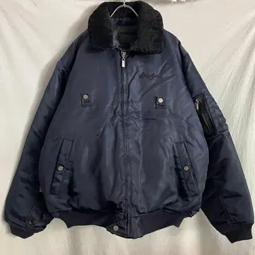 00s usa 구제 의류 sean john 네이비 다운 자켓 m
